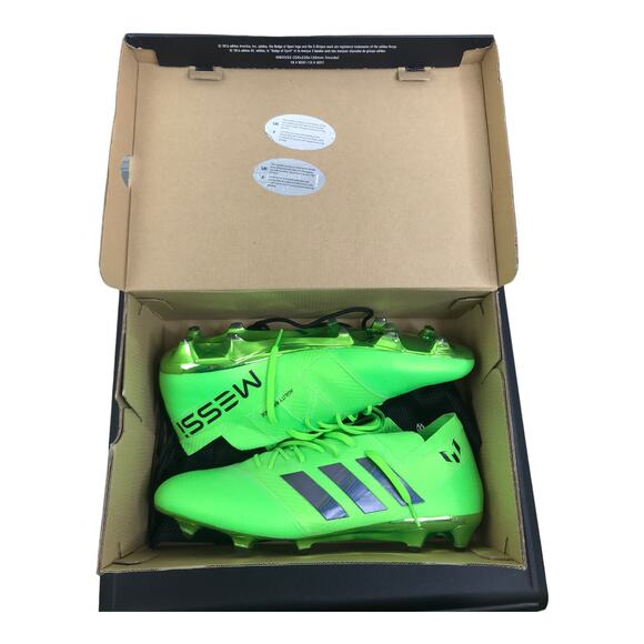 Adidas Men\'s Soccer Cleats Sz 11 Nemeziz Messi 18.1 FG Solar Green DA9586 NWT main image 5